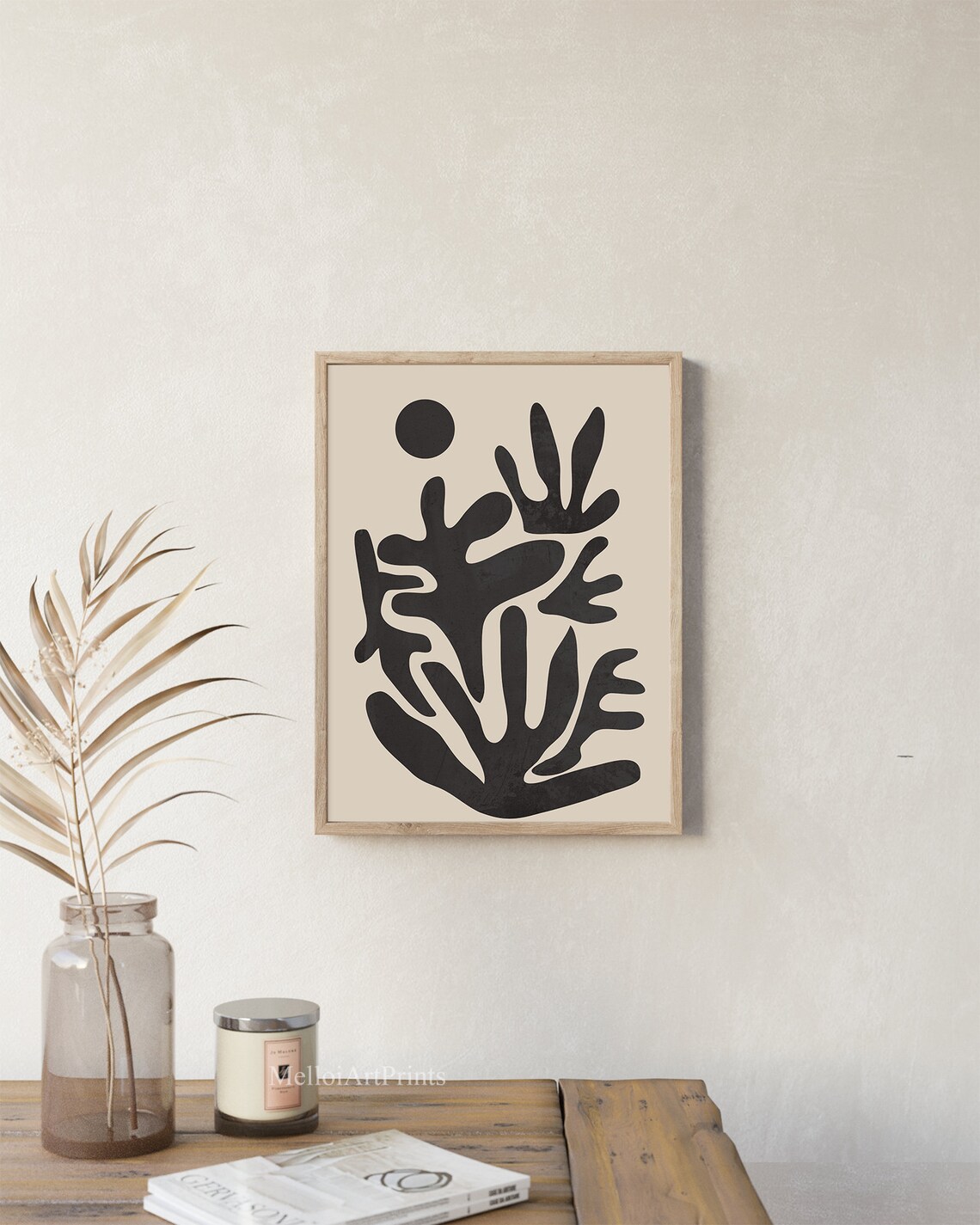 Black Coral Abstract Coral Reef Art Print - Image 2
