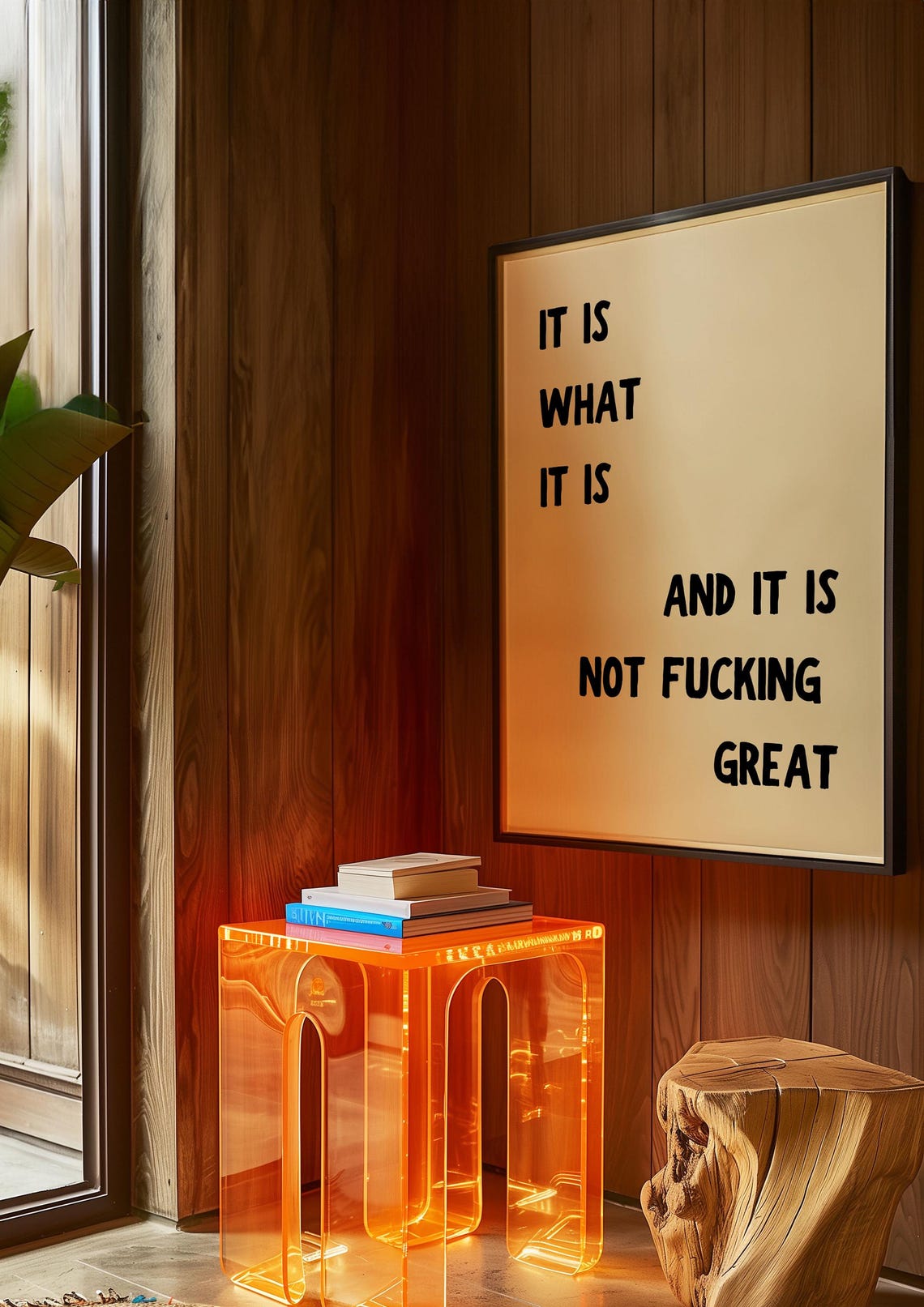 Sarcastic It Is What It Is Not Great Quote Typography Print Art - Image 4