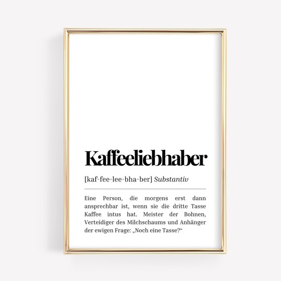 Kaffeeliebhaber Definition, Minimalist Coffee Lover