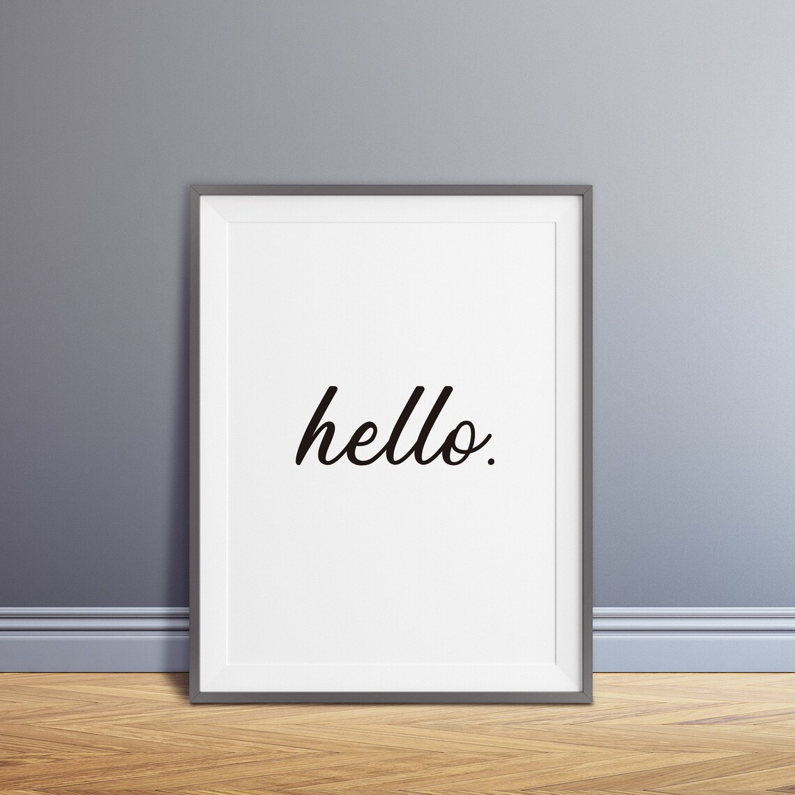 Typography Hello Hello Art Interior Poster Living Room Wall Art Interior Decor Minimalist Art Monochrome Prints - Image 3
