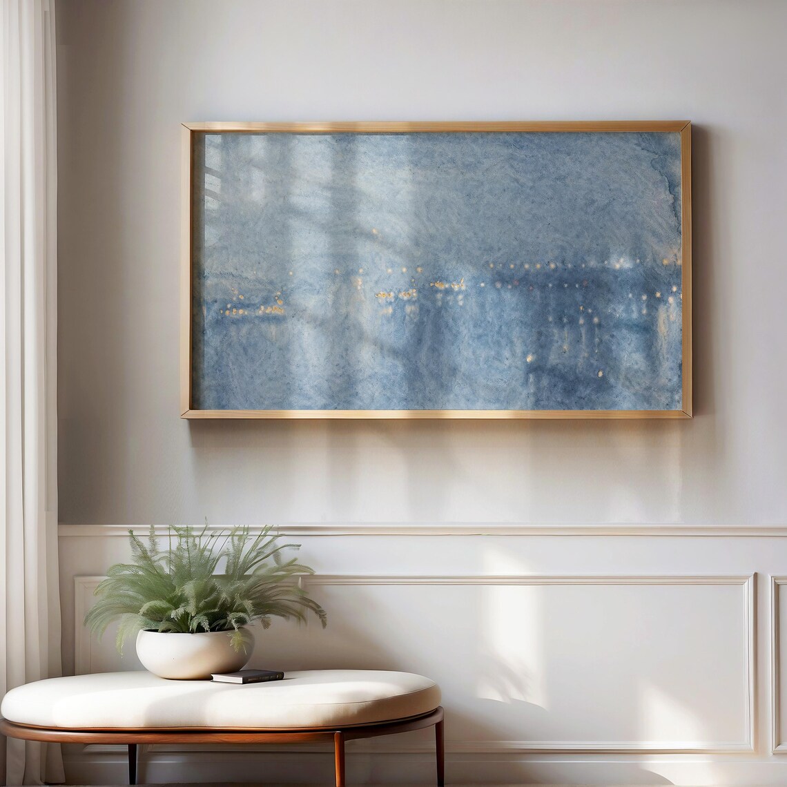 Abstract Seascape Coastal Art Print for TV Decor - Image 3