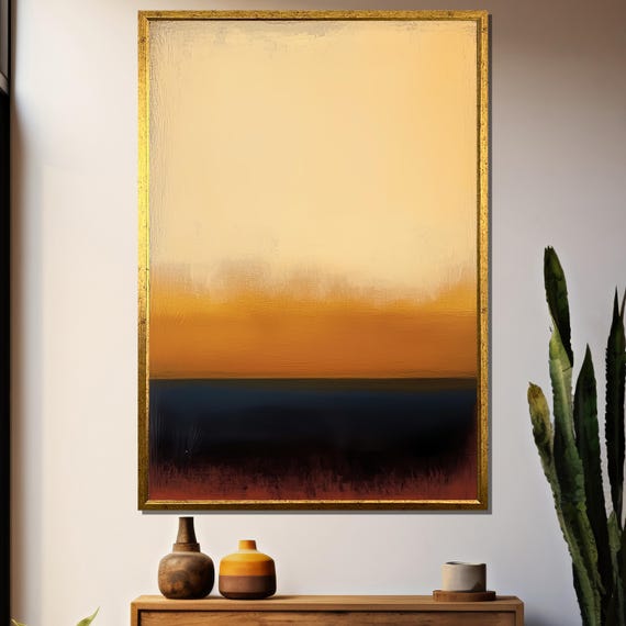 Mark Rothko Painting, Serene Abstract Minimal Gift