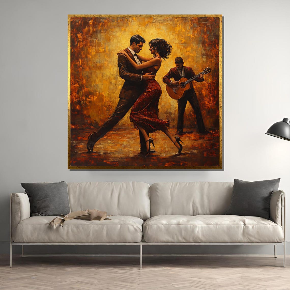 Romantic Tango Dancers, Passionate Latin Dance Art