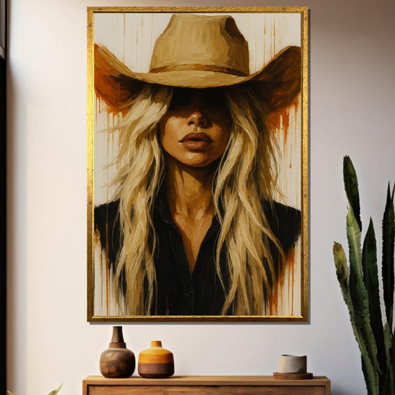 Rustic Cowgirl Elegance, Straw Hat Shadows