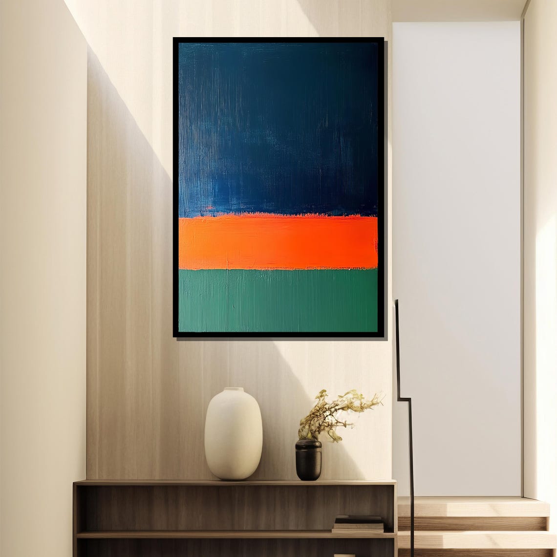 Mark Rothko Painting, Abstract Modern Decor - Image 2