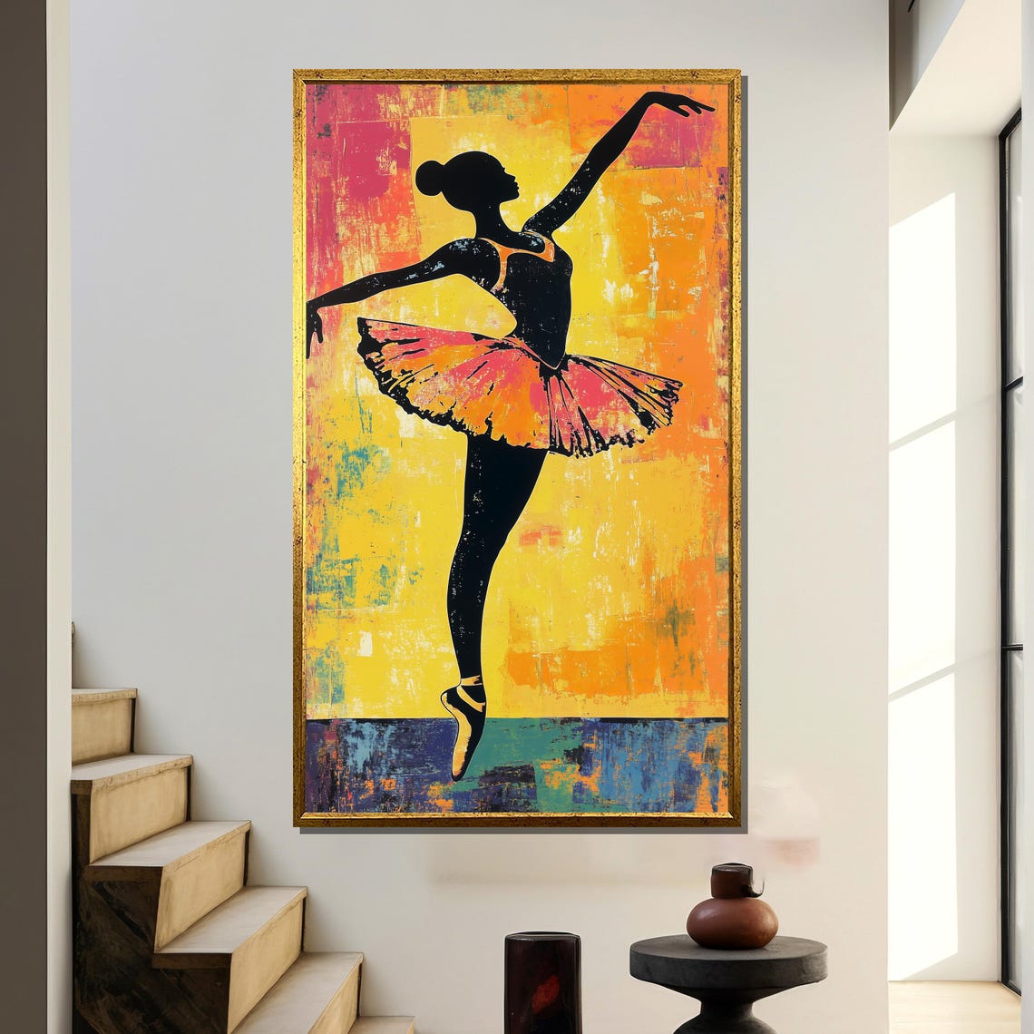 Black Ballerina, Bold Modern Ballet Decor