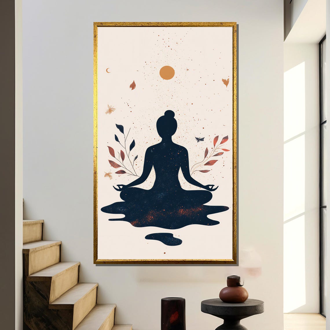 Minimalist Ayurveda Vata Dosha Zen Meditation Poster