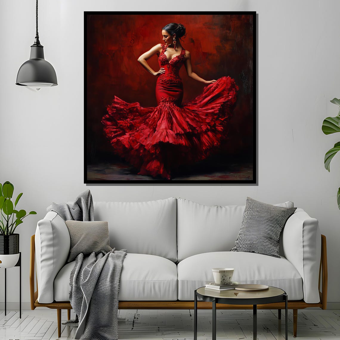 Elegant Flamenco Dancer, Spanish Dance Art Print - Image 2