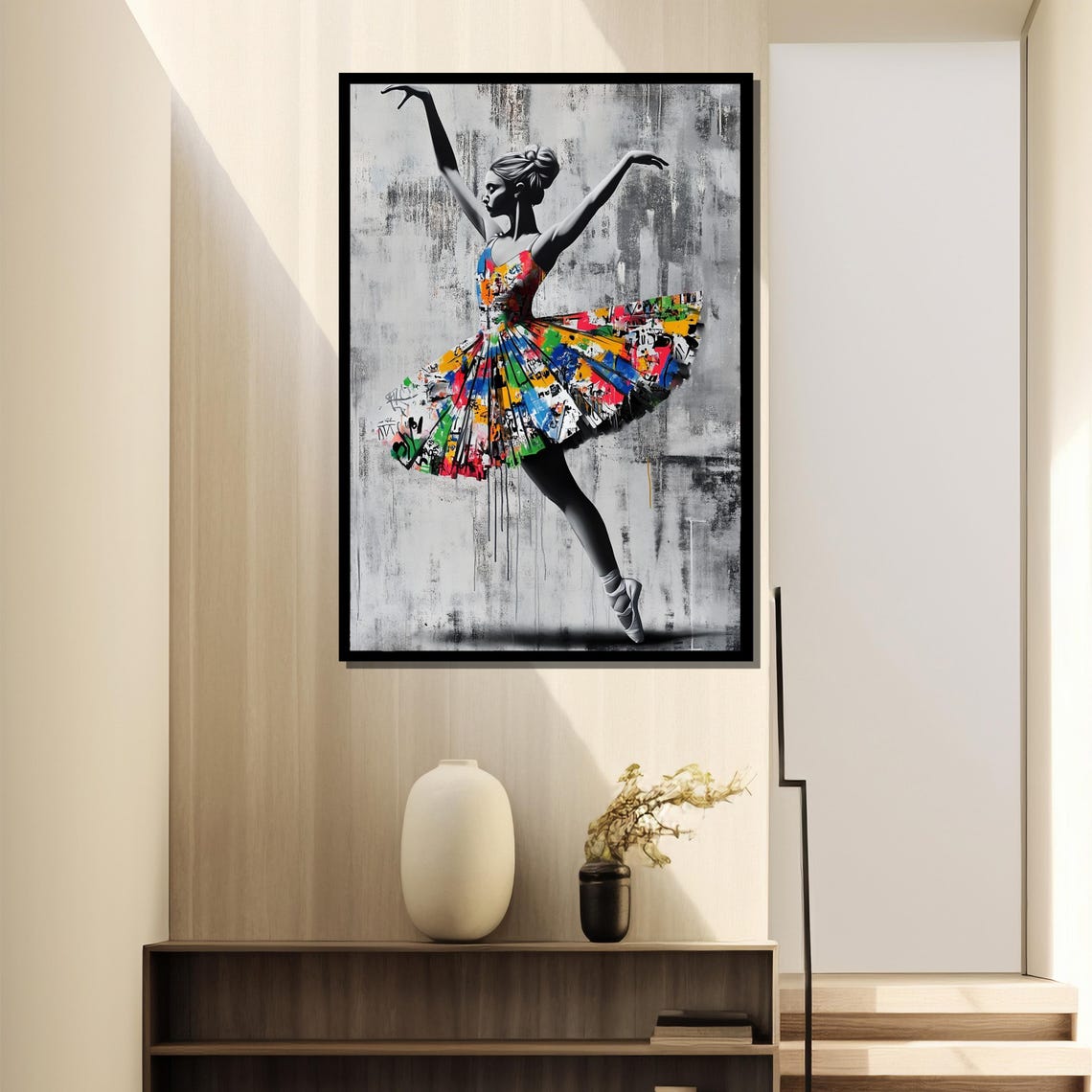 Graffiti Ballerina - Traditional Travel Poster - Image 2