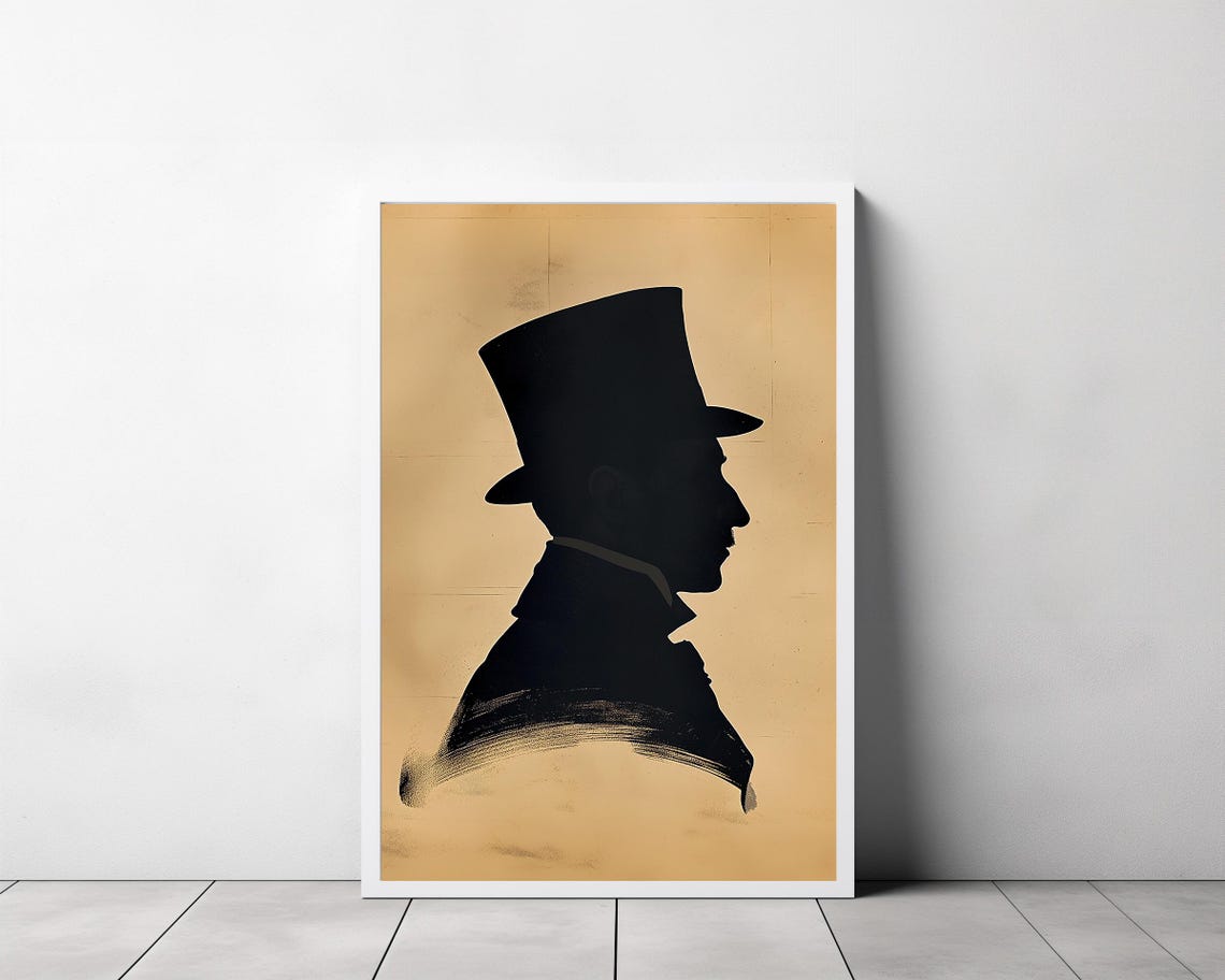 Moody Vintage Silhouette Vintage Prints Victorian Winter - Image 3