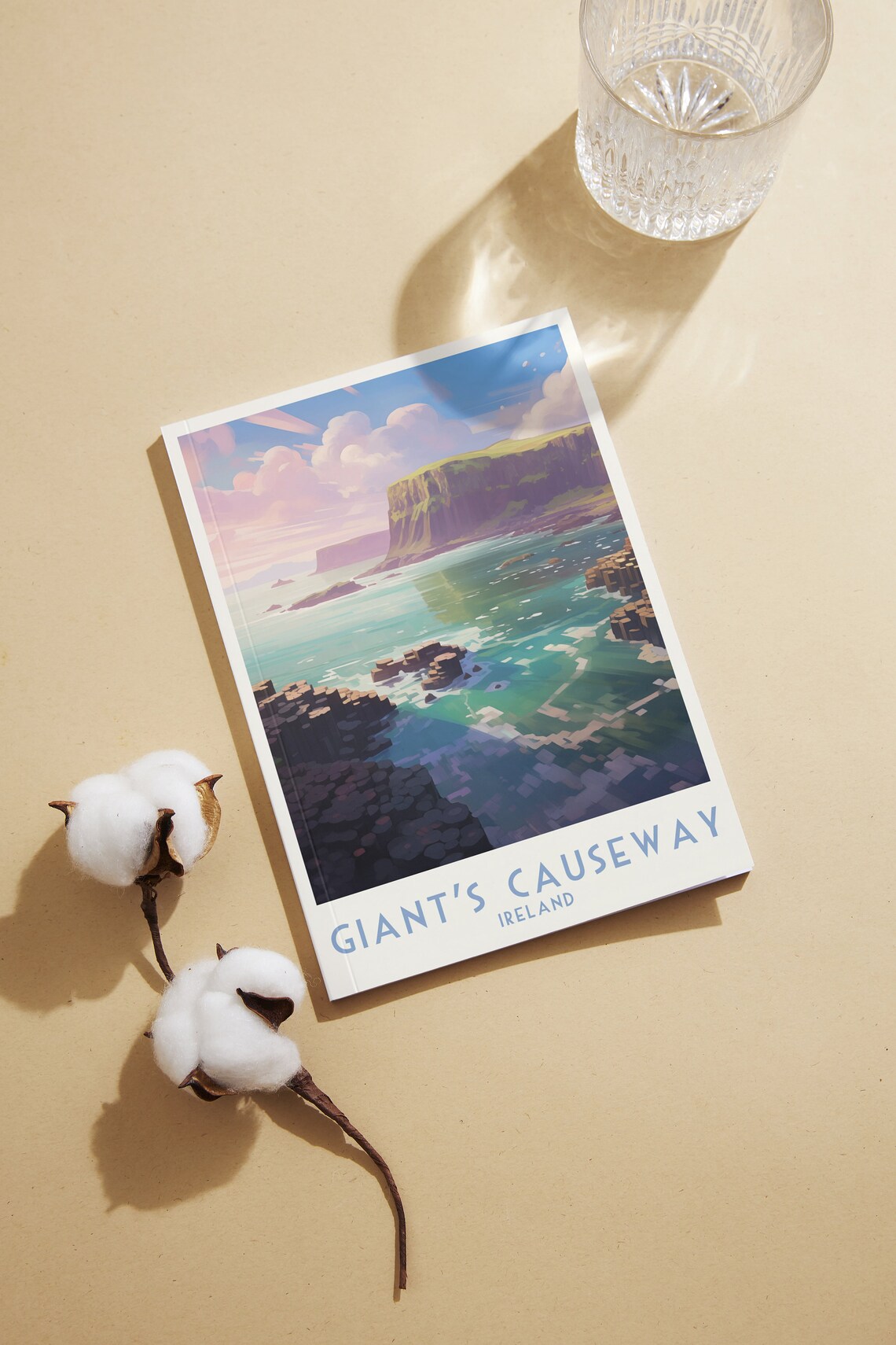 Giant's Causeway Ireland Basalt Cliffs Ocean Coast Travel Poster - Image 2