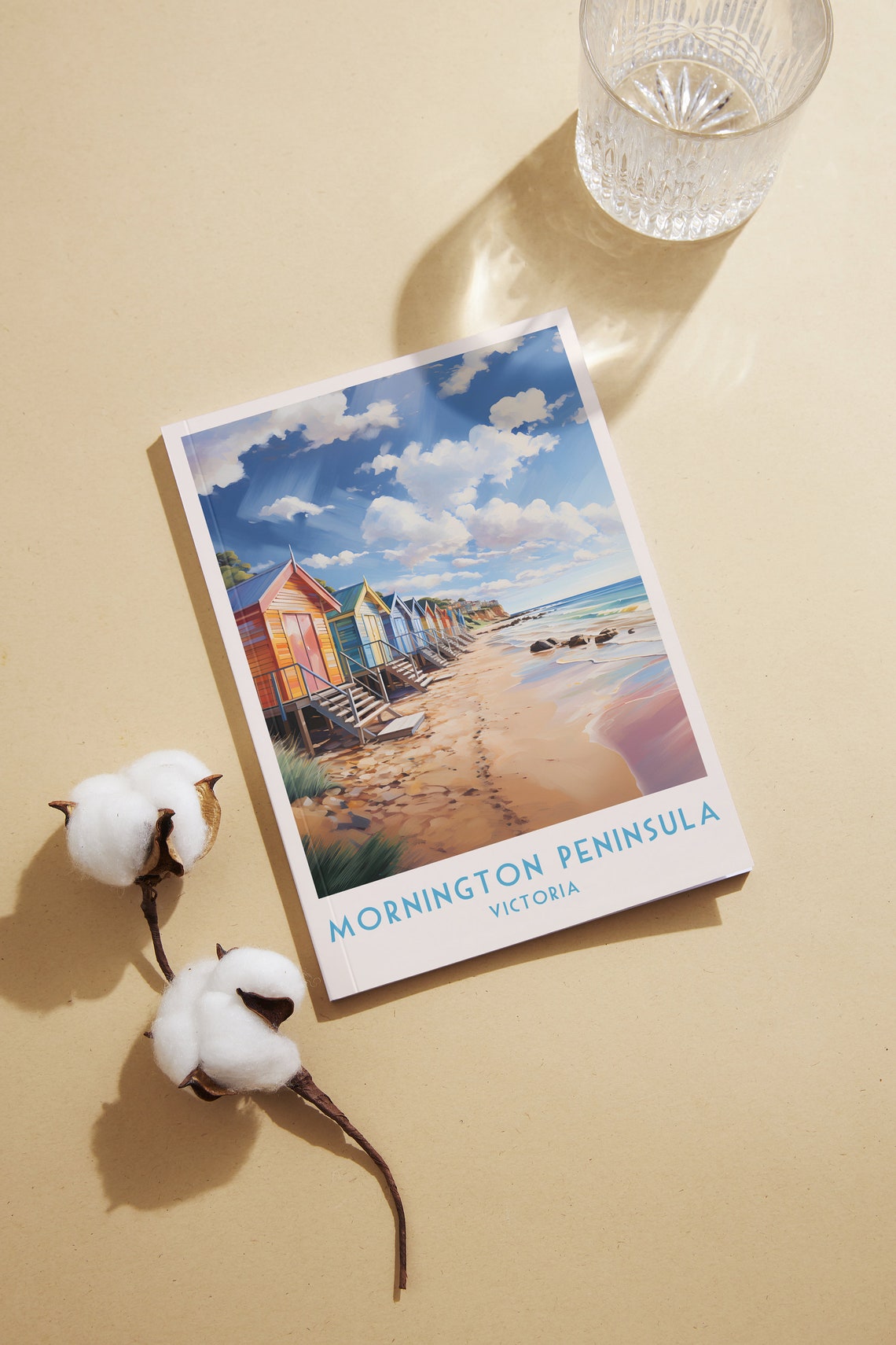Mornington Peninsula Victoria Colorful Beach Huts Coastal Poster - Image 2