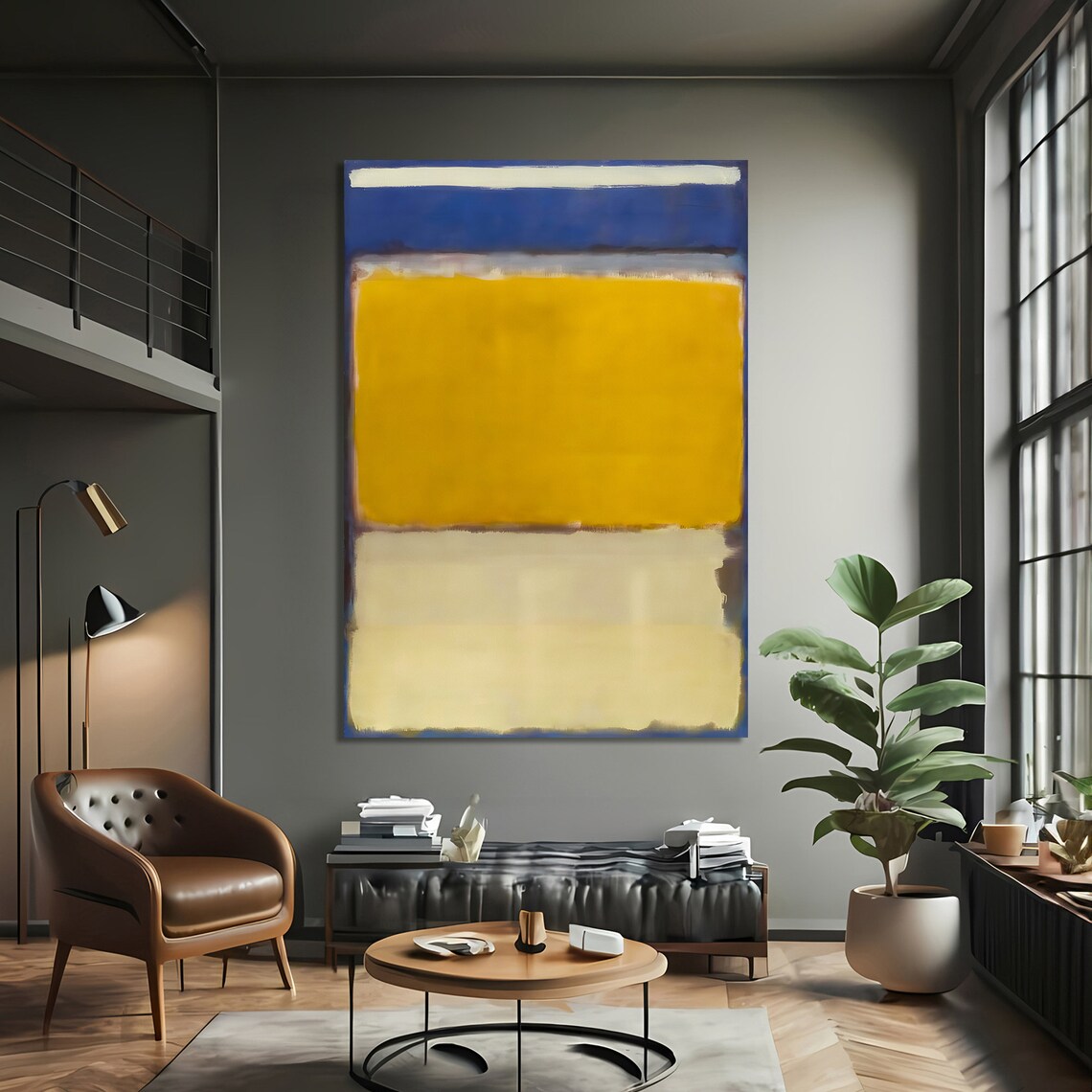 Mark Rokhto Inspired Abstract Art, Minimalist Decor - Image 3