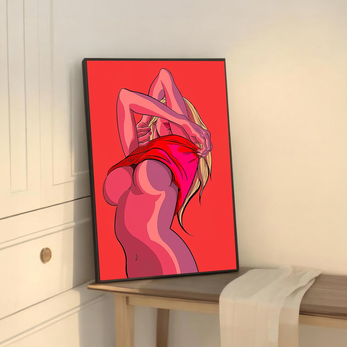 Erotic Painting, Contemporary Minimalist Style - Image 5