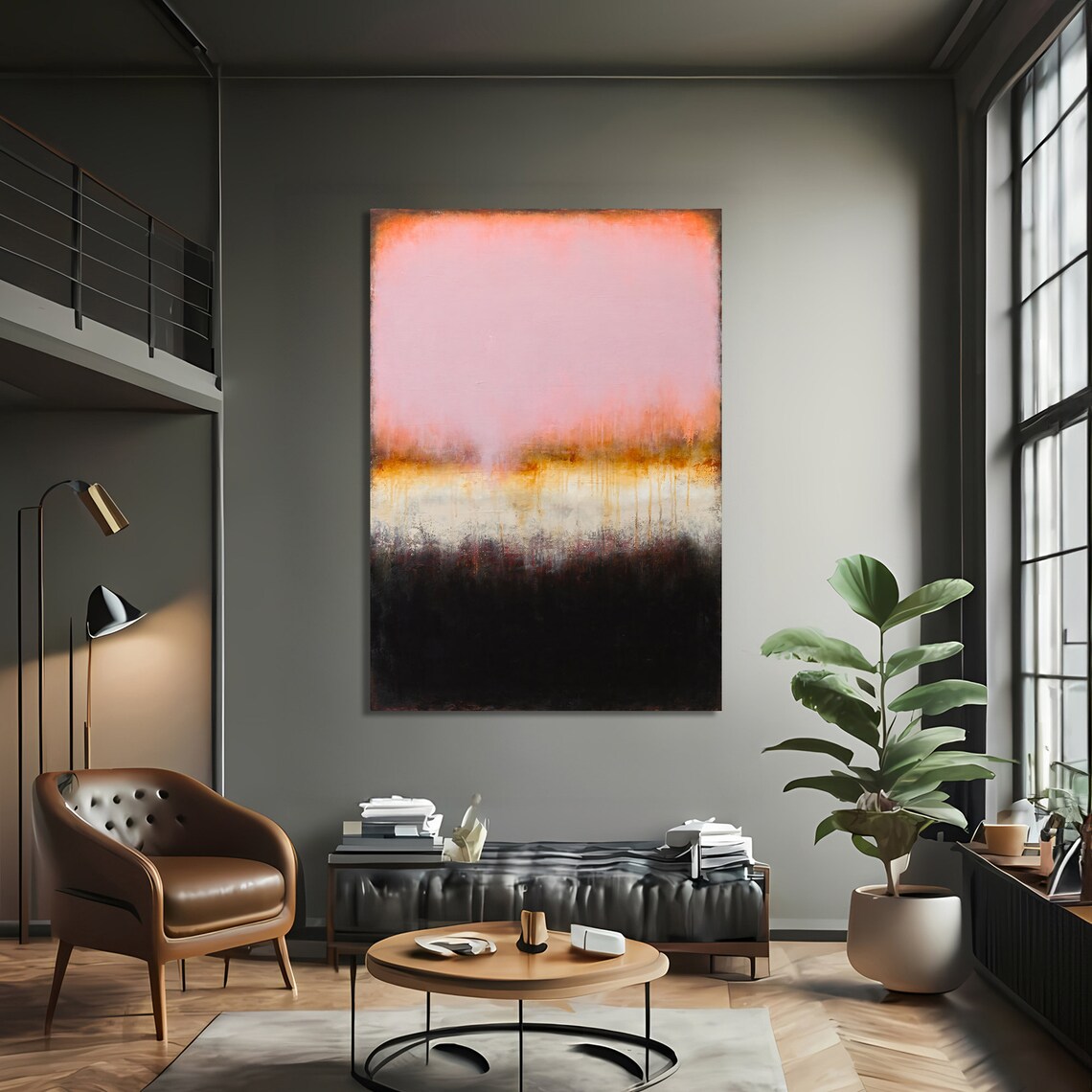 Modern Abstract Sunset Poster, Minimalist Wall Decor - Image 3