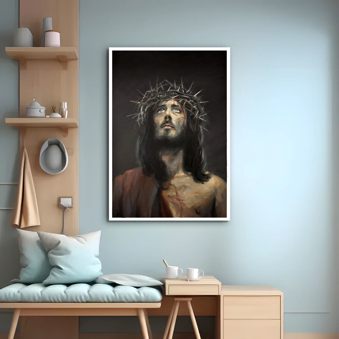 Jesus Christ, Crown Of Thorns Spiritual Poster - Image 2