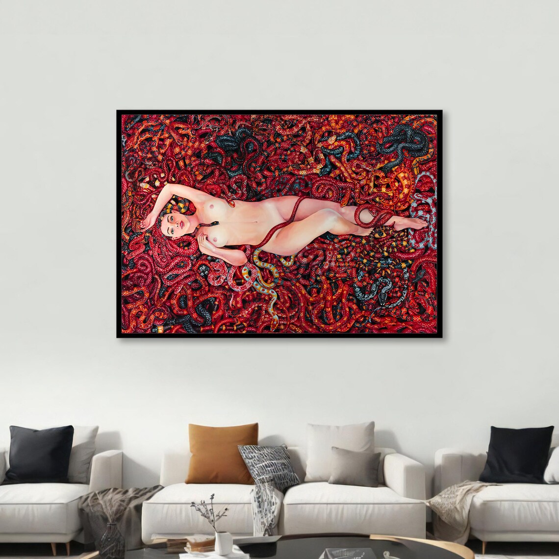 Surreal Erotic Art Print, Bold Modern Bedroom Decor - Image 4