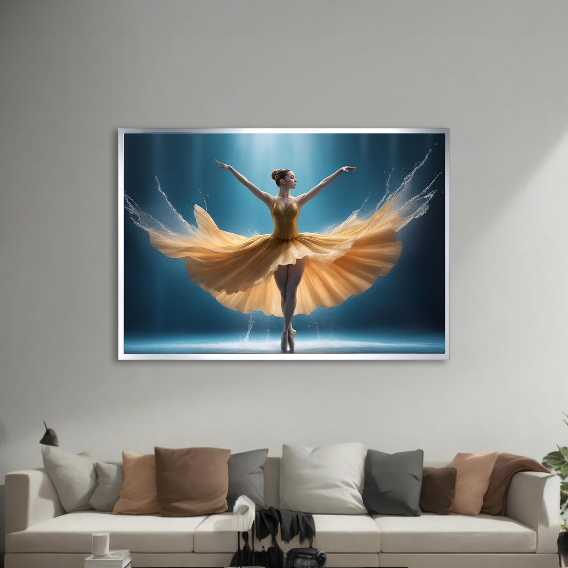Graceful Ballet Dancer Art Print, Modern Home Decor - Image 2