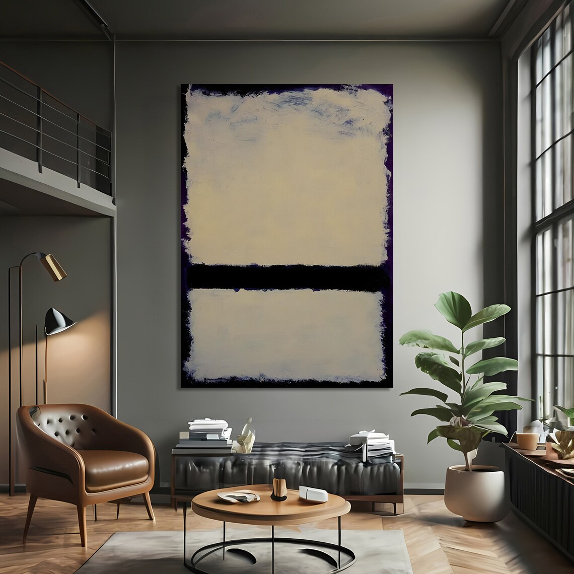 Mark Rokhto-Inspired Minimalist Abstract Painting - Image 3