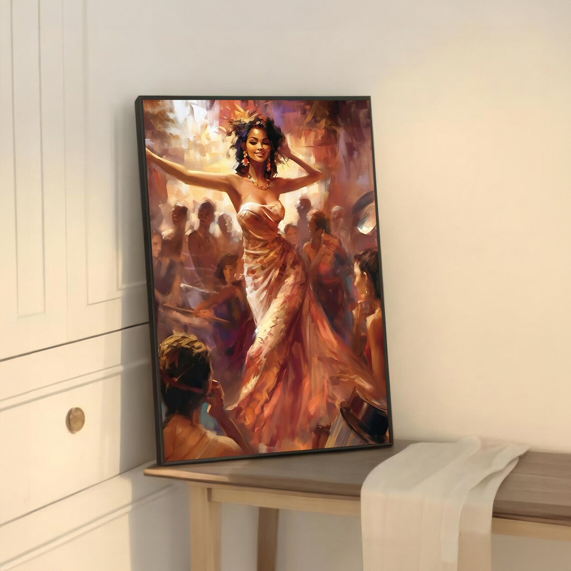 Party Scene Painting - Lively Home Decor Art - Image 5