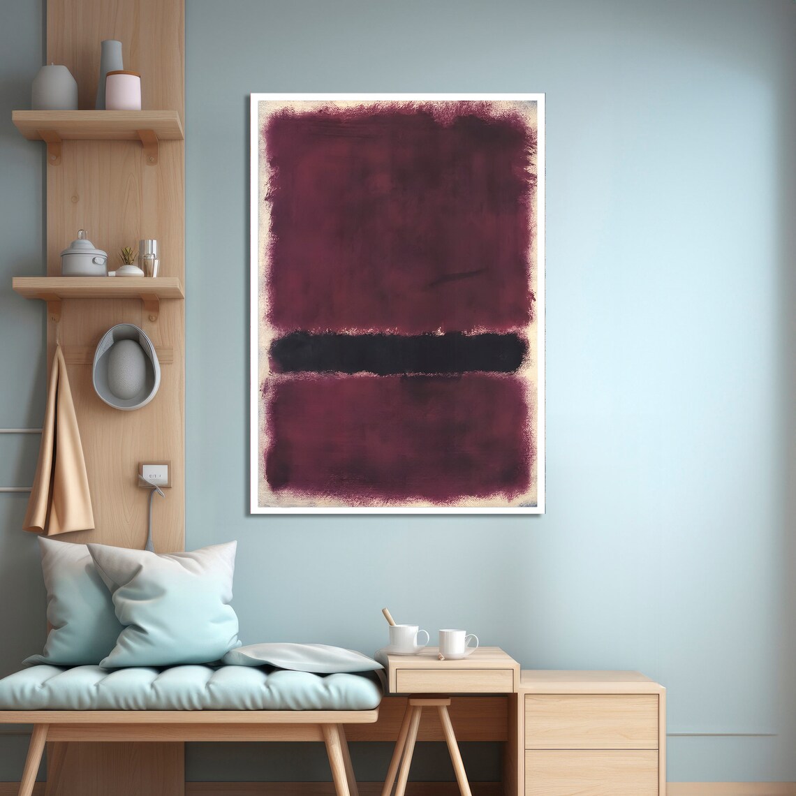 Mark Rothko Style Abstract, Sophisticated Modern Decor - Image 4