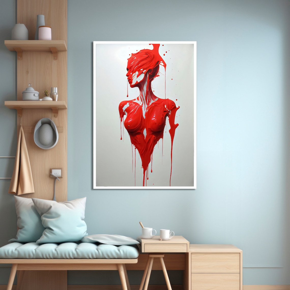 Dripping Woman Bold Contemporary Art Print - Image 4