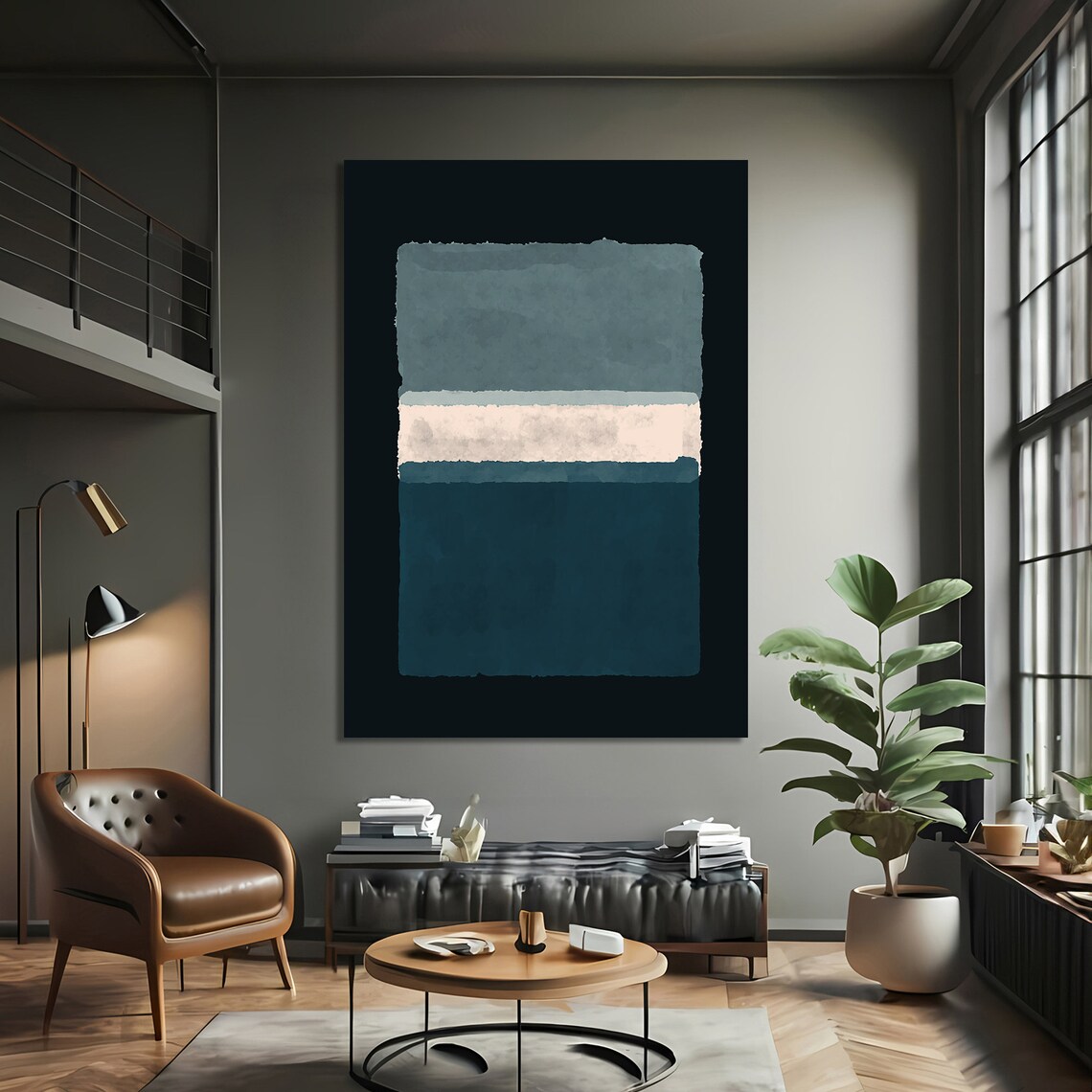 Mark Rokhto Minimalist Abstract Art, Modern Decor - Image 3