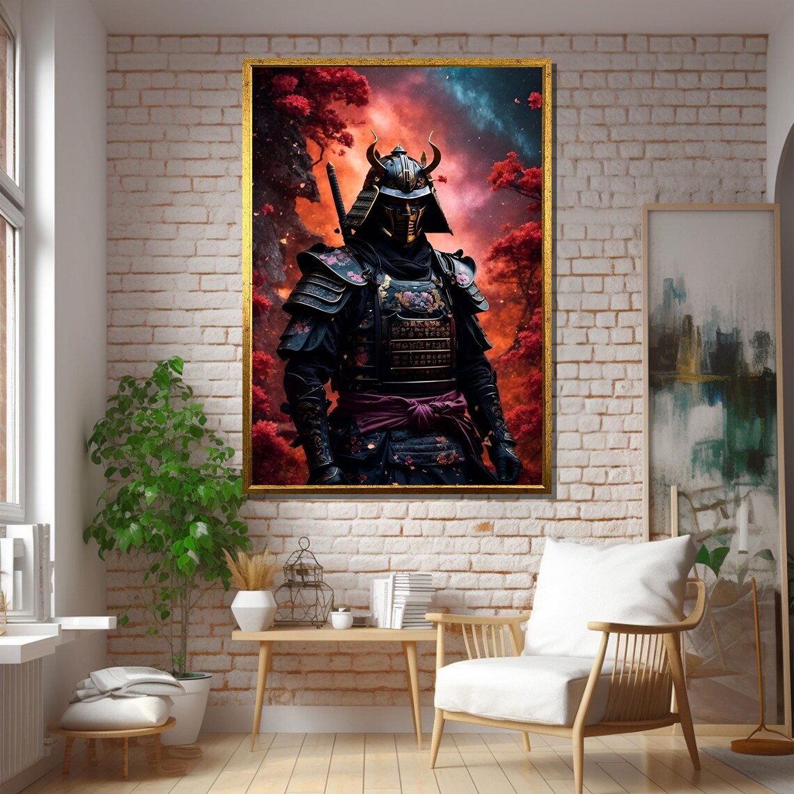 Japanese Samurai Warrior, Bold Wall Decor Art Print - Image 5