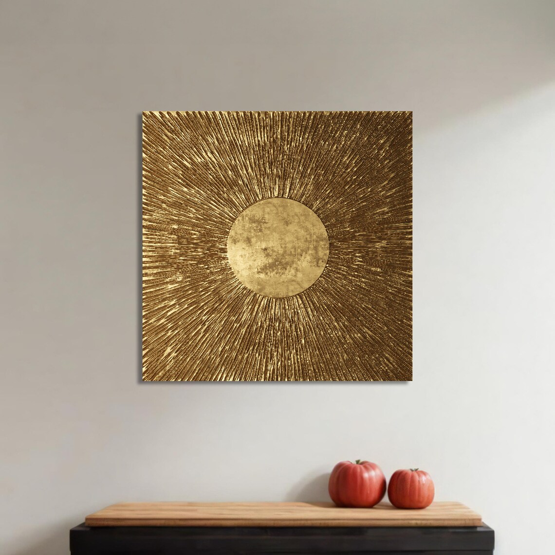 Modern Abstract Sunburst, Contemporary Decor - Image 4