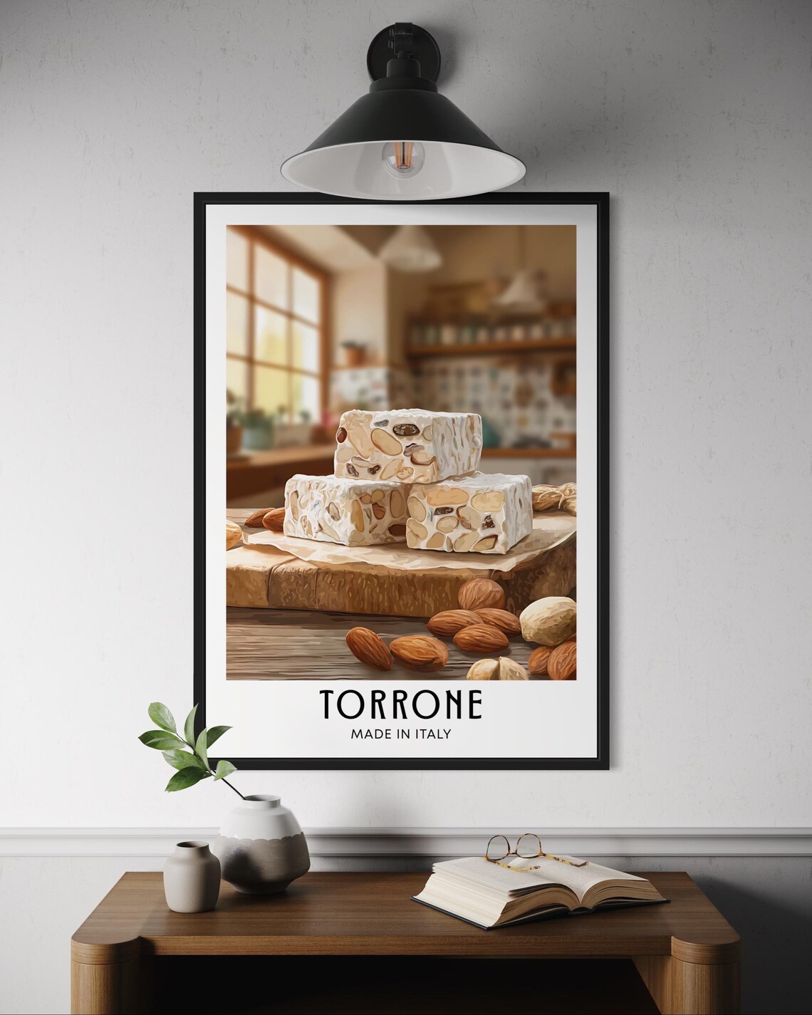 Torrone Poster, Traditional Italian Nougat