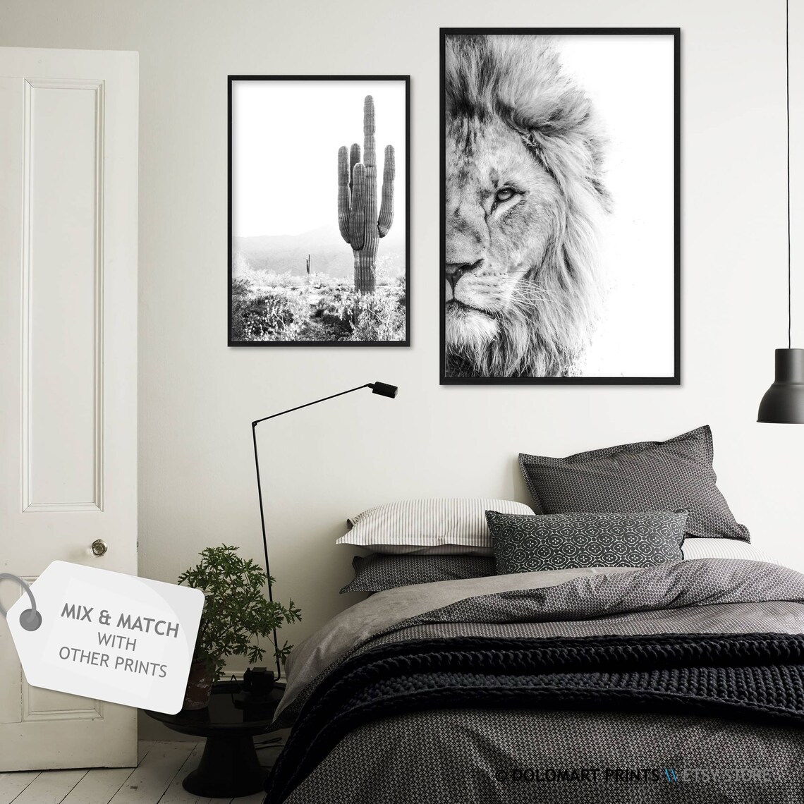 Lion Wilderness Photography Art Print, Animal Portrait - Image 2