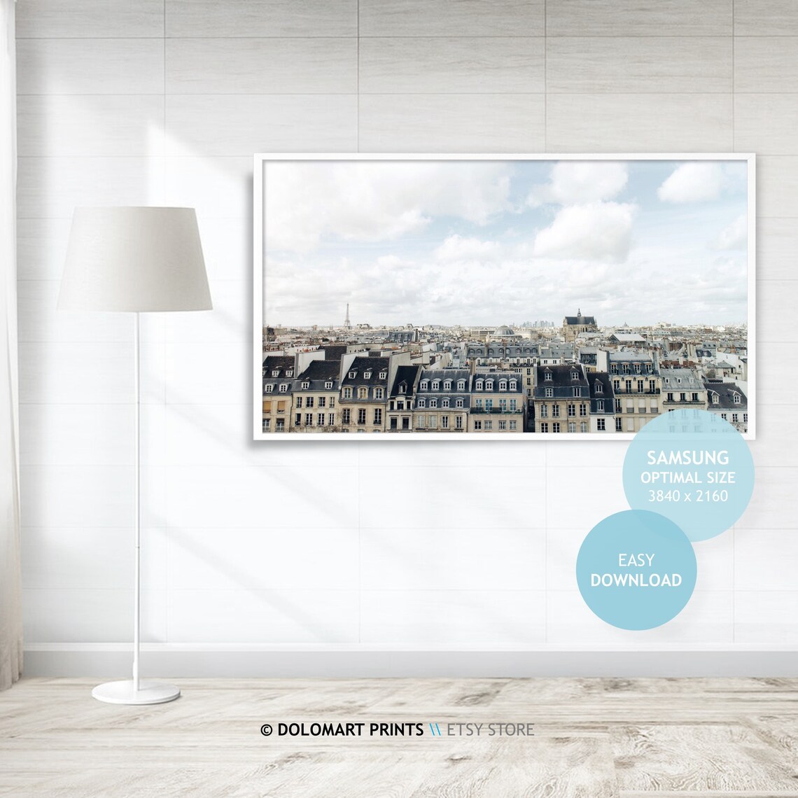 Paris France Skyline Vintage Travel Poster - Image 4
