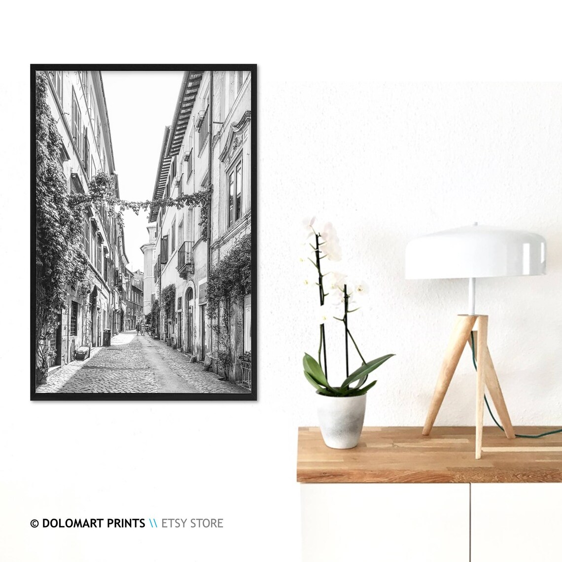 Rome Architecture Black and White Travel Poster - Image 3