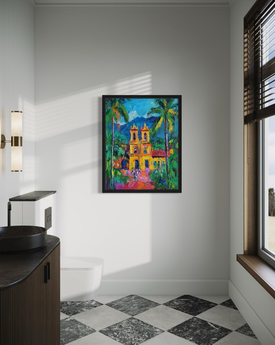 Colombia Countries, Monet-Inspired Art Print - Image 4