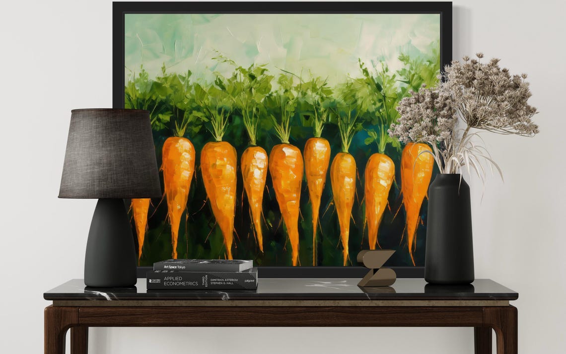 Carrots Abstract Art Print - Image 3