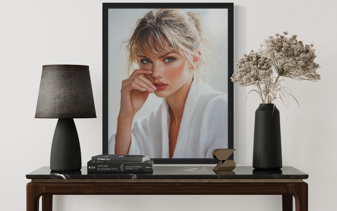 Female Hold Nose, Bathroom Wall Art Print - Image 3
