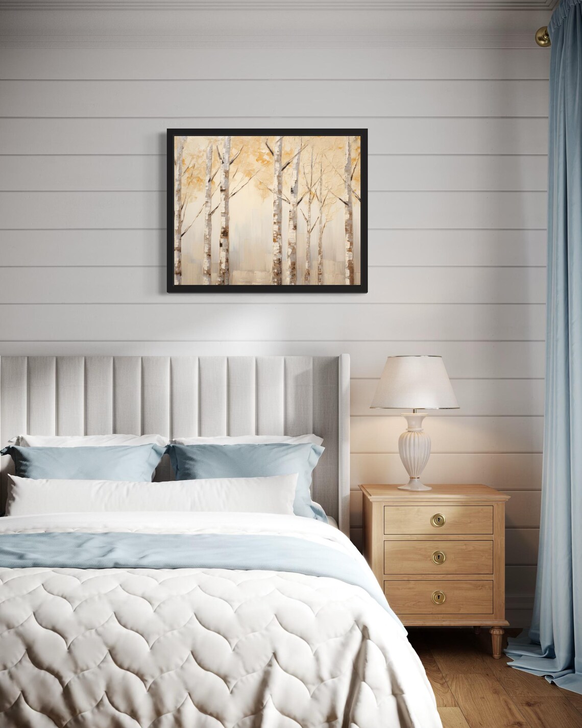 Tree Forest Abstract Art Print, Original Paint Artwork - Image 4