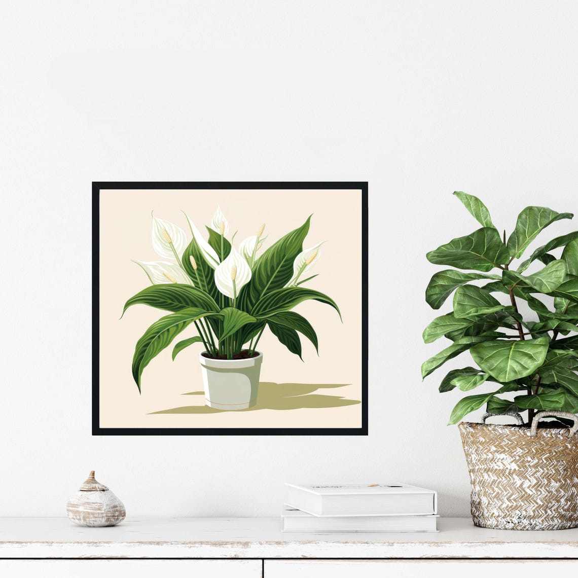 Peace Lily Plants, Botanical Artwork - Image 4
