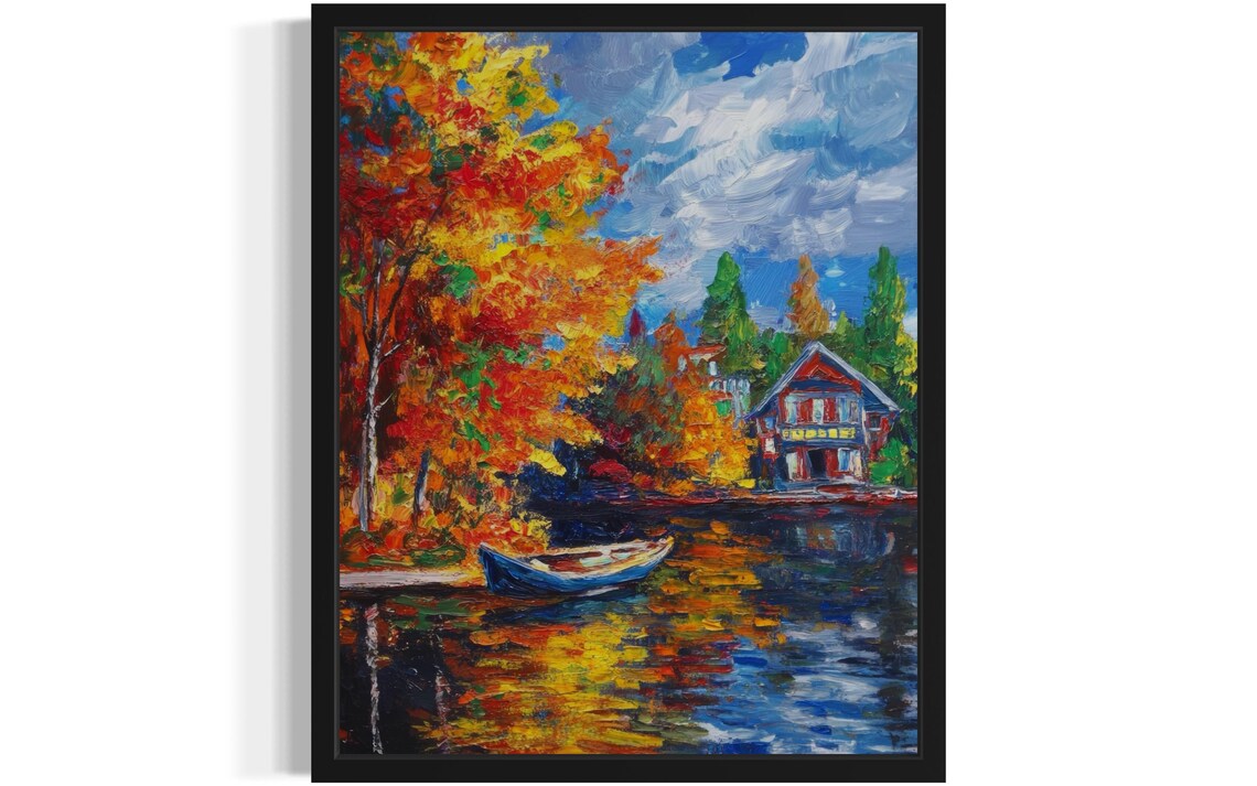 Canada Countries Monet Art Print, Original Paint