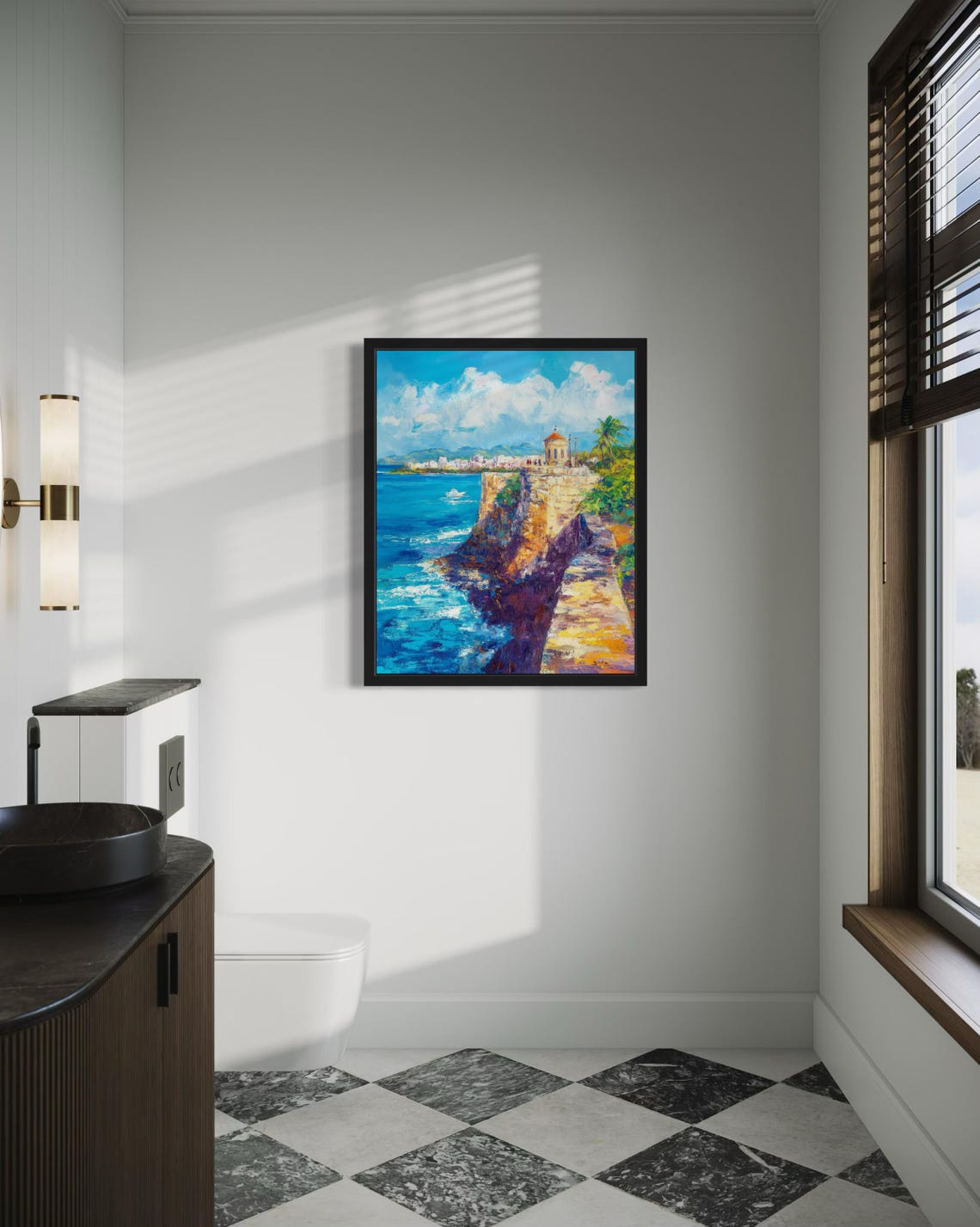 Puerto Rico Countries Monet Art Print Wall Art Poster Original Paint Artwork Artwork Decor - Image 4