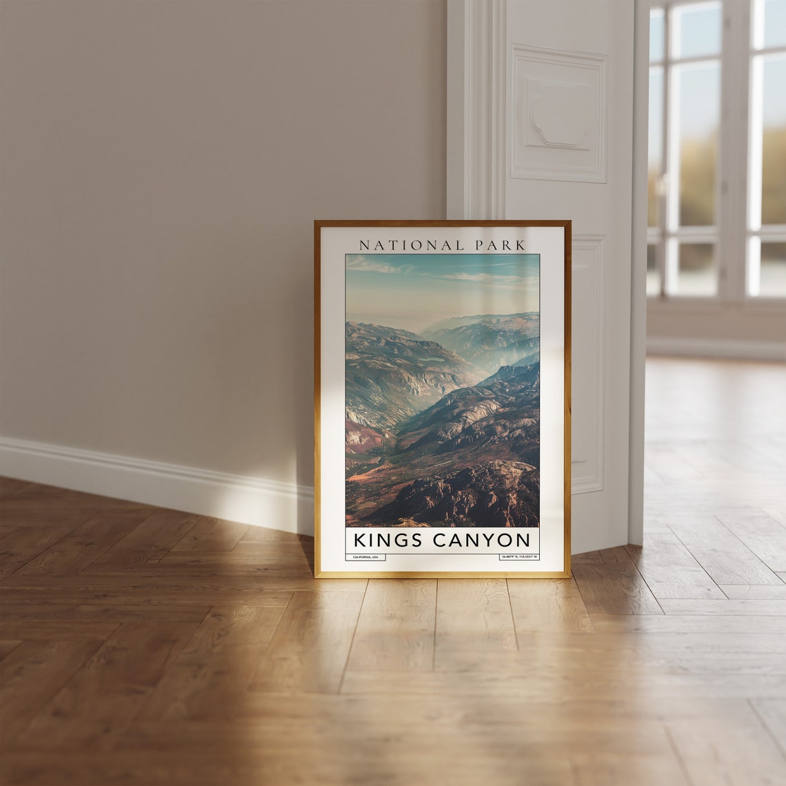 Kings Canyon National Park Travel Print Kings Canyon California Travel Poster Kings Canyon Gift Travel Print National Park Wall Art - Image 2