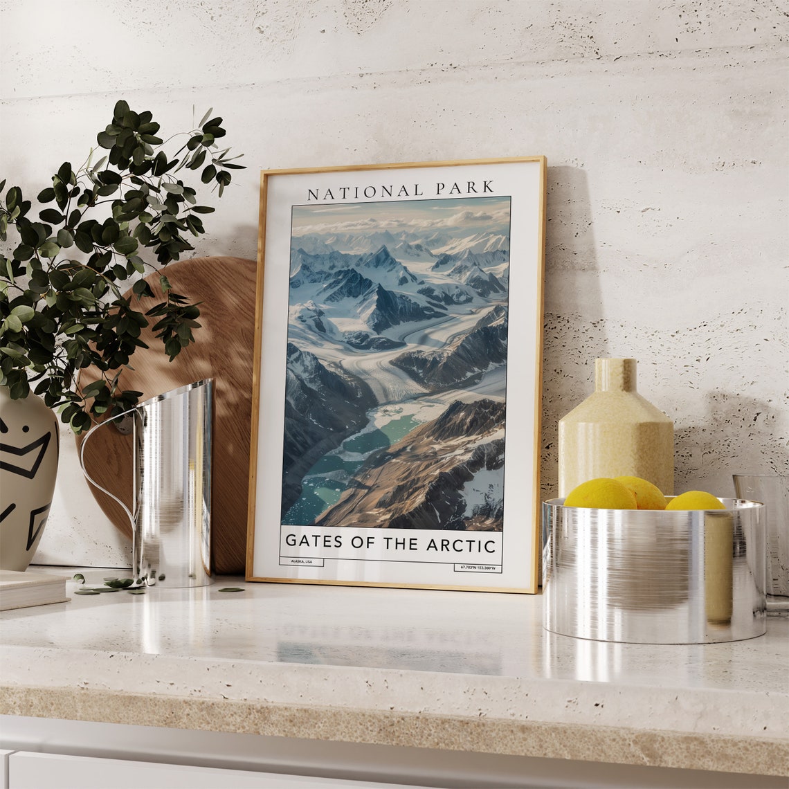 Gates Of The Arctic National Park Travel Print Gates Of The Arctic Alaska Print Gates Of The Arctic Wall Art National Park Poster - Image 2