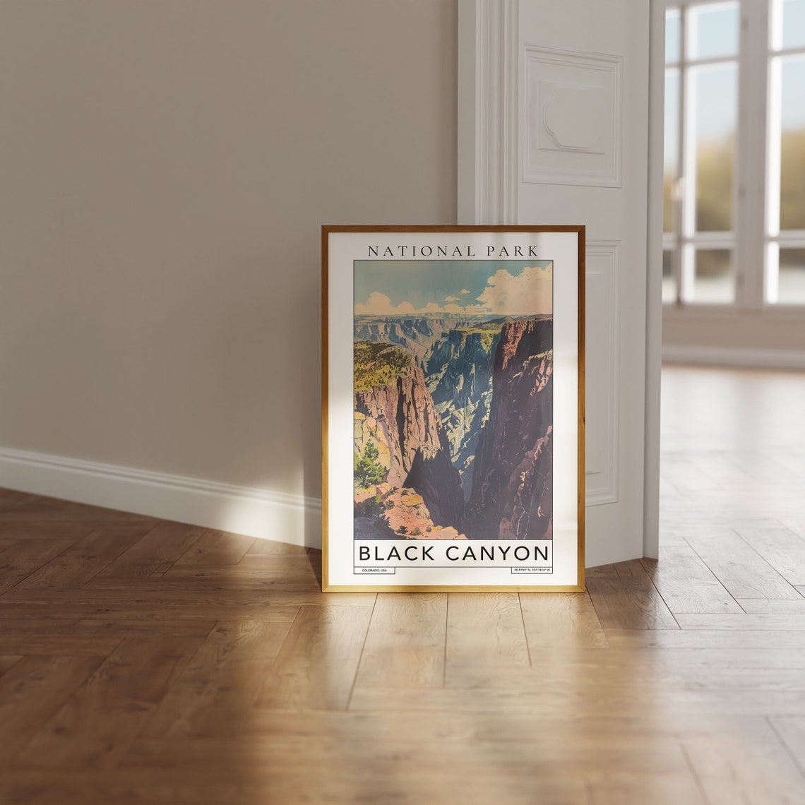 Black Canyon Colorado Deep Gorge River View National Park Poster - Image 3