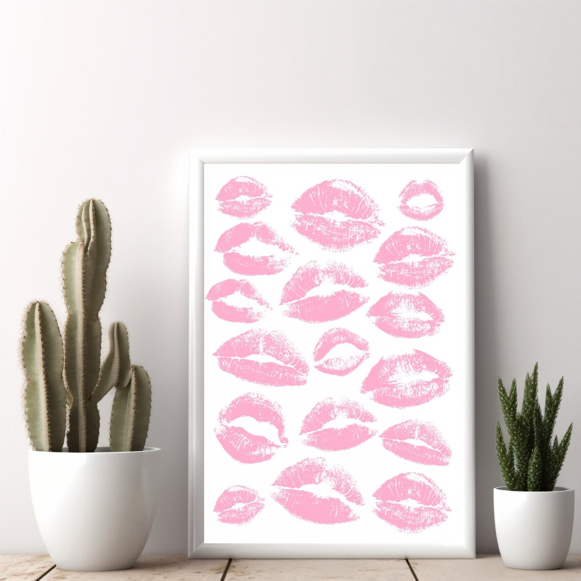 Kiss Lips Pink Lips Fashion Wall Art Poster - Image 4