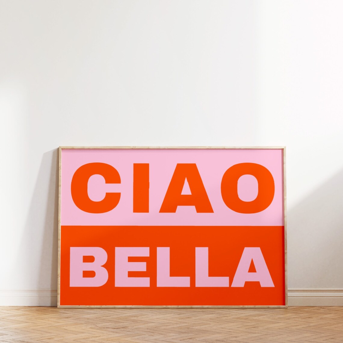 Ciao Bella Motivational Typography Art Print - Image 3