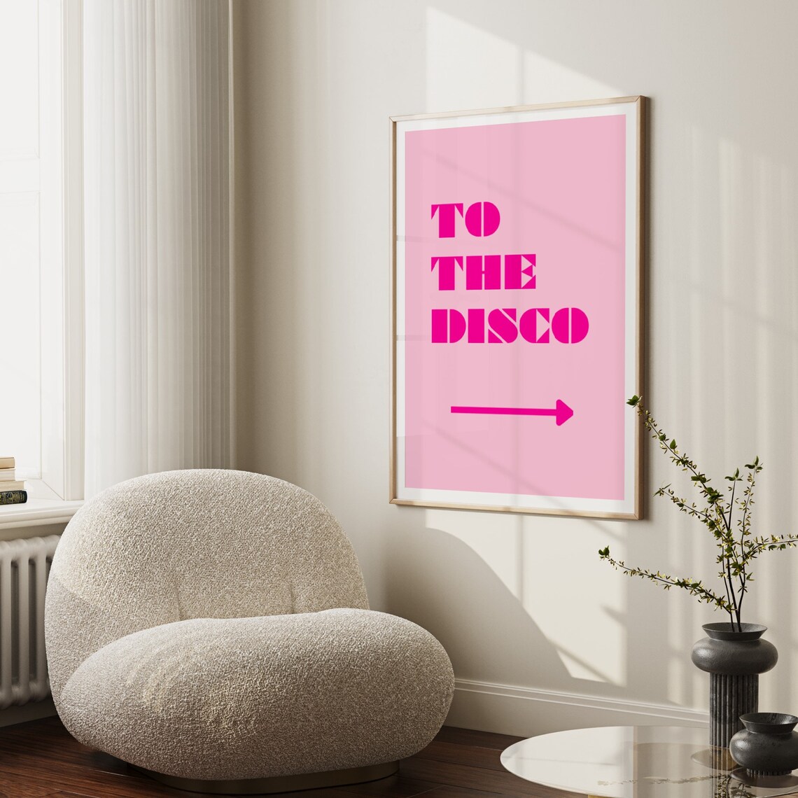To The Disco Print, Retro Funky Bar Cart Decor - Image 2