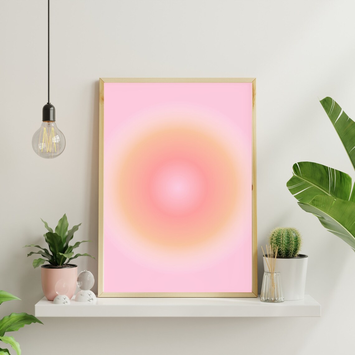 Aura Poster, Pink Peach Aesthetic Wall Art Print - Image 4