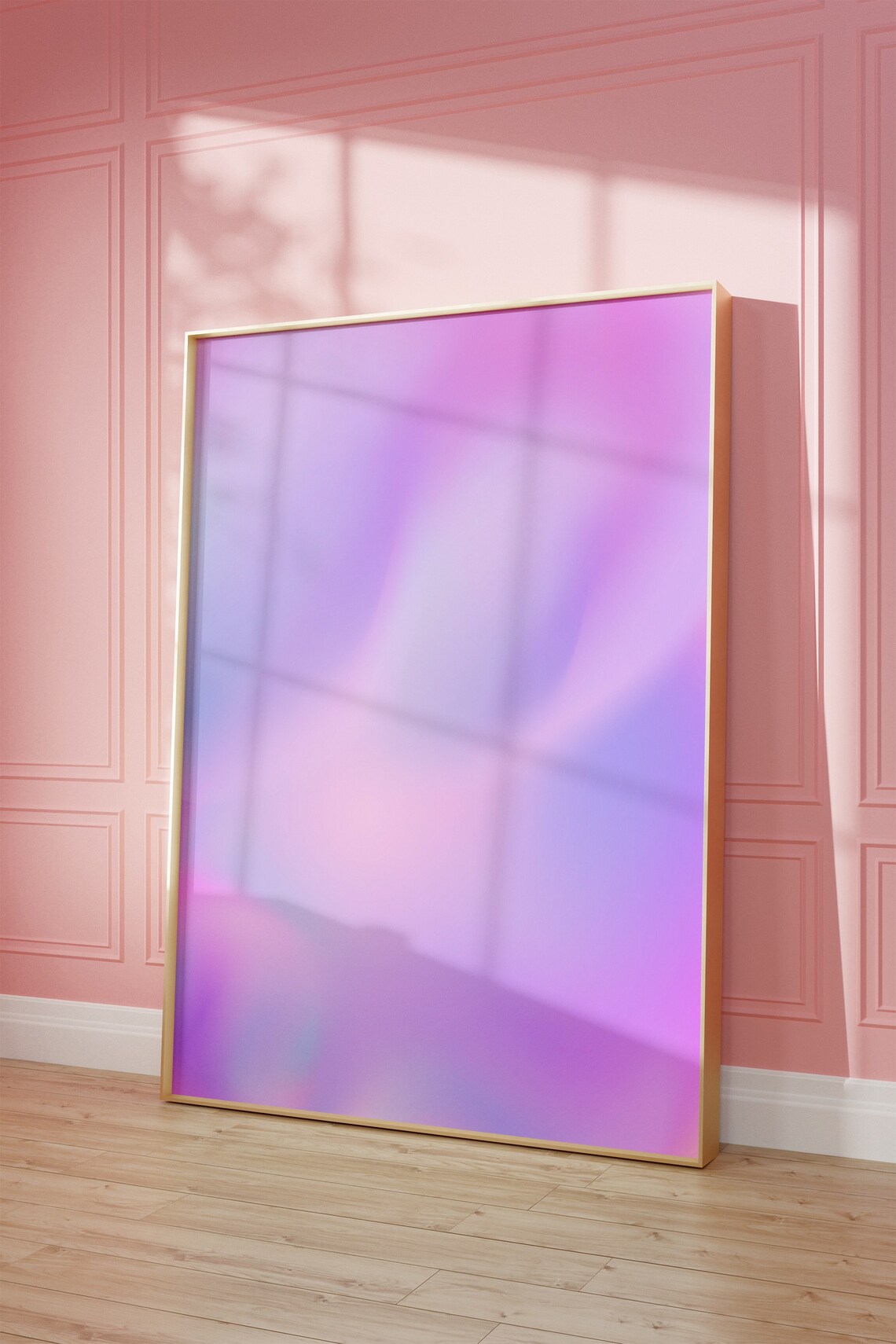 Lilac Aura Gradient Poster, Preppy Room Decor - Image 2