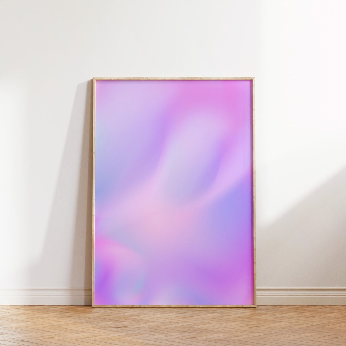Lilac Aura Gradient Poster, Preppy Room Decor - Image 3