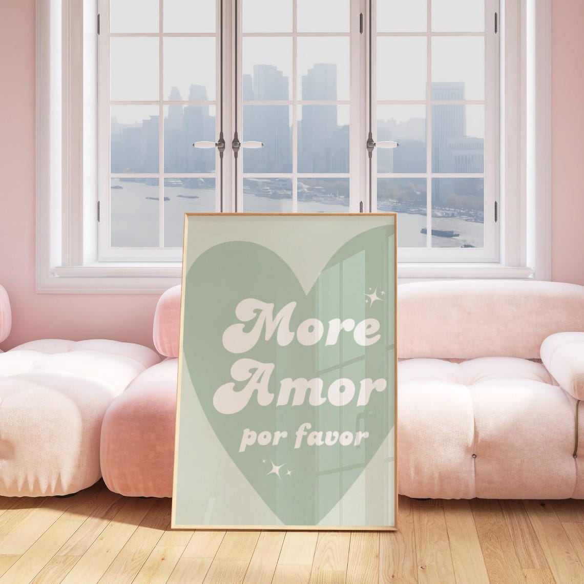 More Amor Por Favor Poster Preppy College Apartment Decor Sage Green Trendy Art Print Neutral Pastel Spanish Love Quote Poster - Image 4
